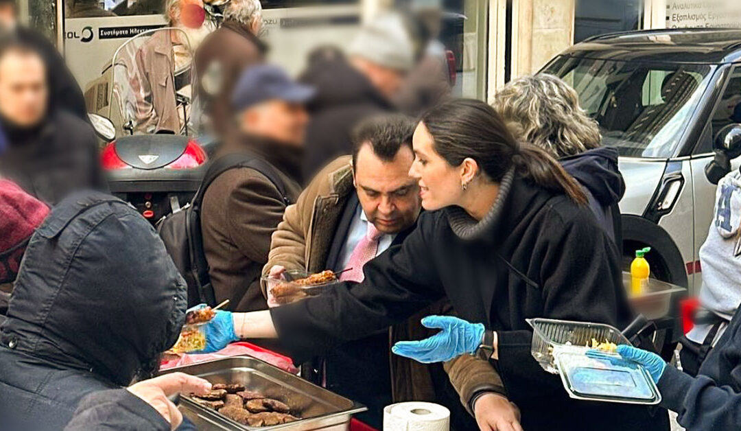 Συμμετοχή στη διανομή φαγητού της Φιλοπτώχου Αδελφότης Ανδρών και Κυριών Θεσσαλονίκης
